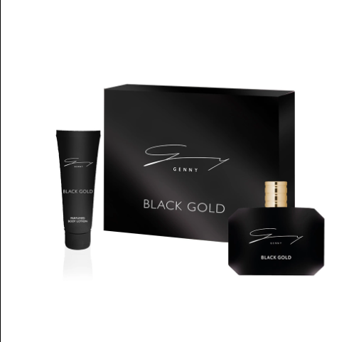 Genny Black Gold Gift Set Edizione 2024/25 Edt 100 ml + Latte Corpo 100 ml| RossoLacca 