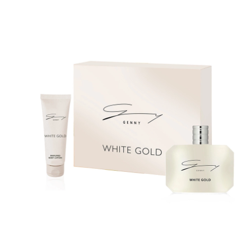 Genny White Gold Gift Set Edizione 2024/25 Edt 100 ml+Latte Corpo 100 ml| RossoLacca  