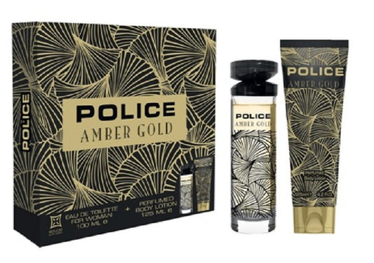 Police Contemporary Amber Gold for Woman Cofanetto Edt 100 ml + Body Lotion 125 ml | RossoLacca