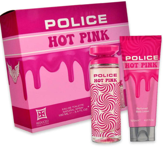 Police Hot Pink Cofanetto Edt 100 ml allo Zucchero Filato +Body Lotion 125 ml | RossoLacca