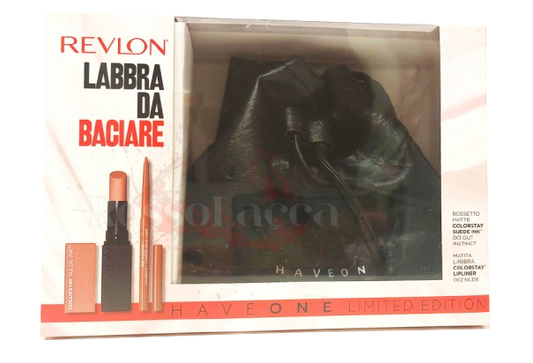 Revlon Kit Colorstay Suede Ink Lipstick+Colorstay Lip Liner + Beauty Haveone | RossoLacca